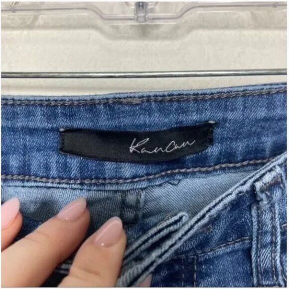KanCan Los Angeles Womens Distressed Skinny Jeans Size 3/25 Blue Denim - Picture 7 of 7